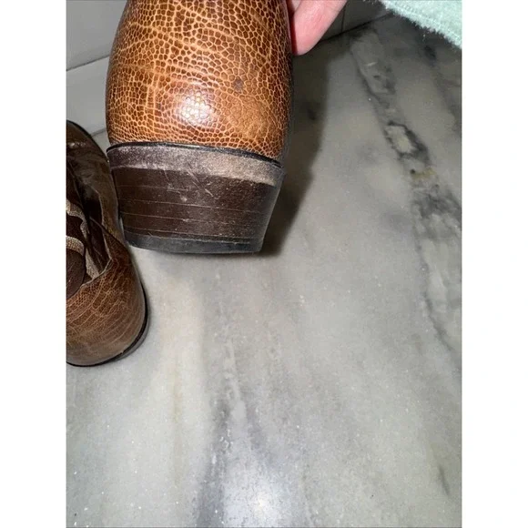 Panhandle Slim Men's 9.5D Brown Leather Cowboy Boots‎ 87266 OLA0003